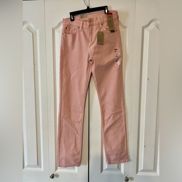 Levi's Jeans Perfect Spring Color Blush Pink Straight Leg Jeans